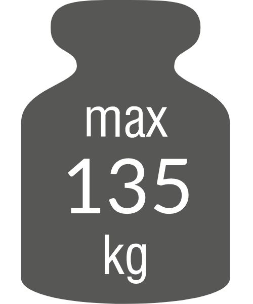 Max 135kg